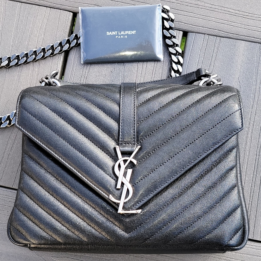 YSL medium college bag Authentic black